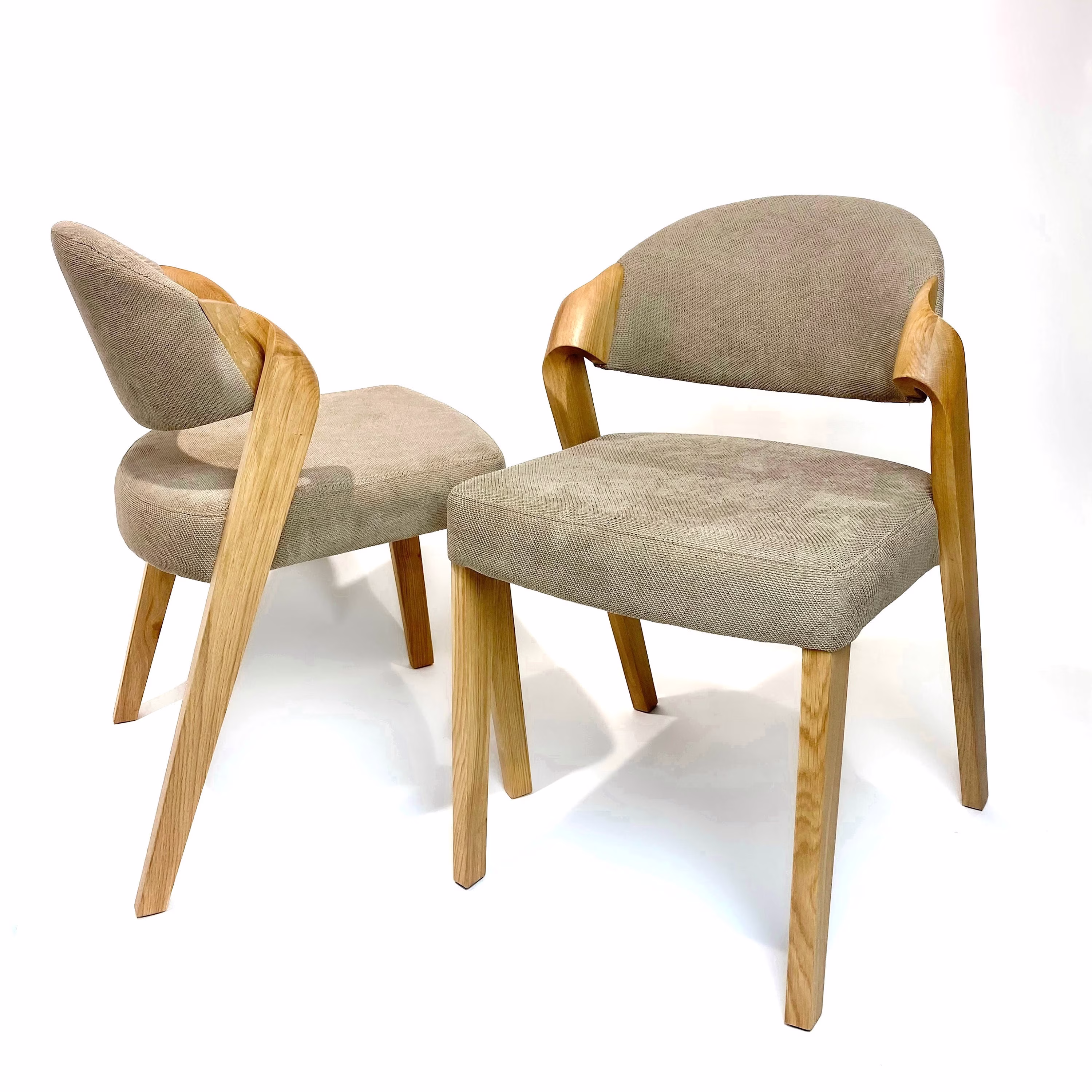 Minimalist Style Chairs in Natural Solid Oak Wood, Modern Wood Chair, Furniture For Kitchen Room, Handmade Wooden Furniture Dining Room