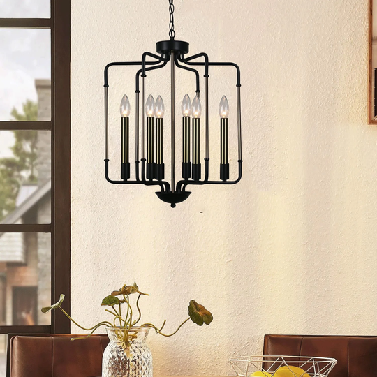 Modern 15.7inch 6-Light Kitchen Chandelier Pendant Light - 15.7*15.7*21H