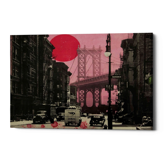 Epic Graffiti 'Pink Haze' by DB Waterman, Canvas Wall Art