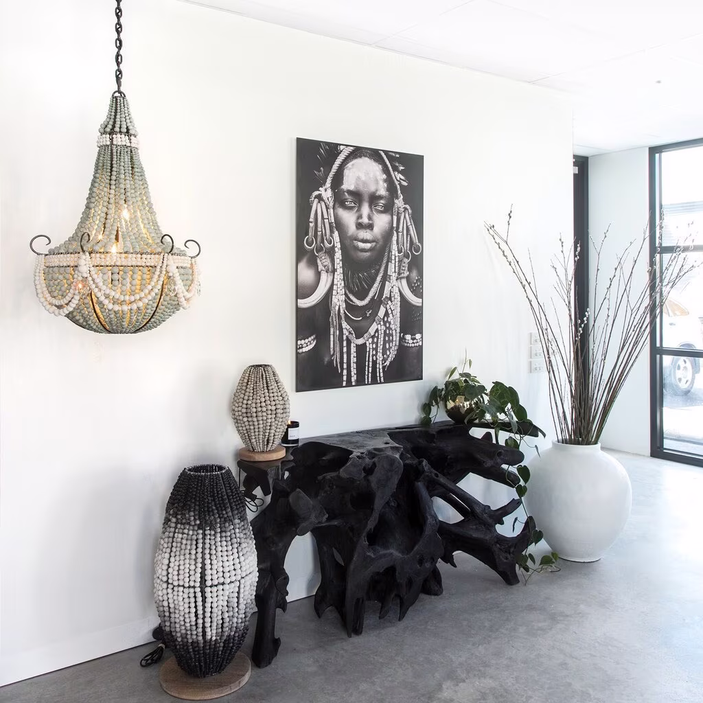 Black Teak Root Console Table- Modern Table - Hight Quality Wood
