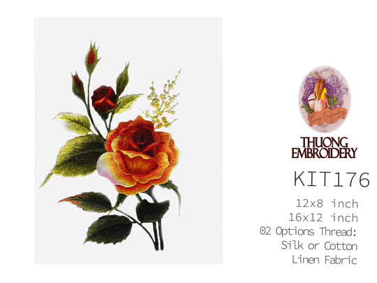Kit 176 Hand Embroidery More 30% Threads