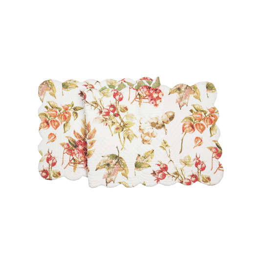 14" x 51" Maple Table Thanksgiving Table Runner - Red
