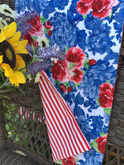 Patriotic Table Runner Reversible Americana Patriotic Floral Tablerunner4Th Ofjulytable Pioneer Woman Tablerunner