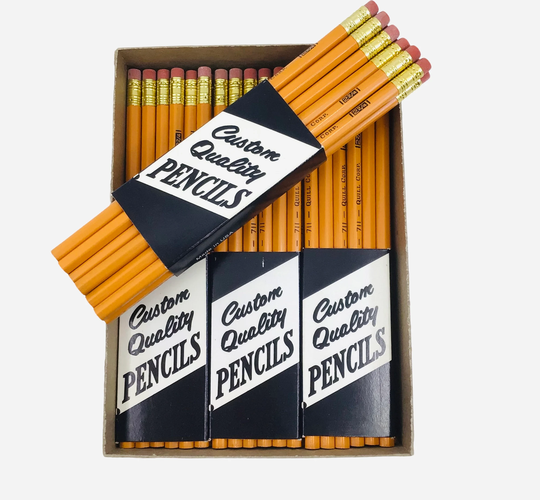Vintage Milbro Quill 711 Pencils 2 2/4 Unsharpened 4 Packs