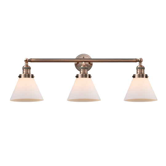 Innovations Lighting Large Cone 3 Light 32" Wide Bathroom Vanity Light