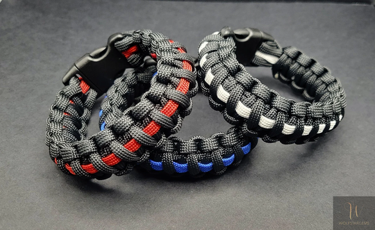 Paracord Bracelet, First Responder Jewelry, Ems, Fire, Law Enforcement & Military Support, Gift