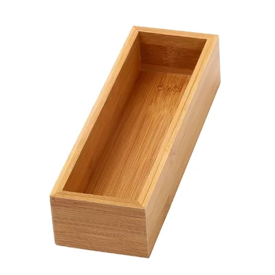 Bamboo 2"H x 3"W x 9"D Drawer Organizer