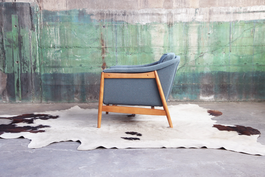 Rare Dux Folke Ohlsson Architectural Mid Century Danish Modern Lounge Chair Mcm Denmark Designer 60S 70S Armchair