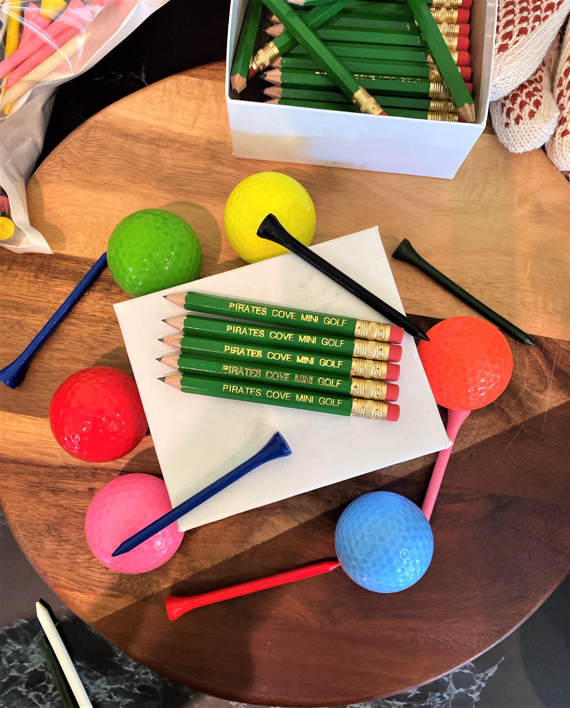 25 Bulk Custom Mini Golf Pencils | Best Price Wedding Favors Shower