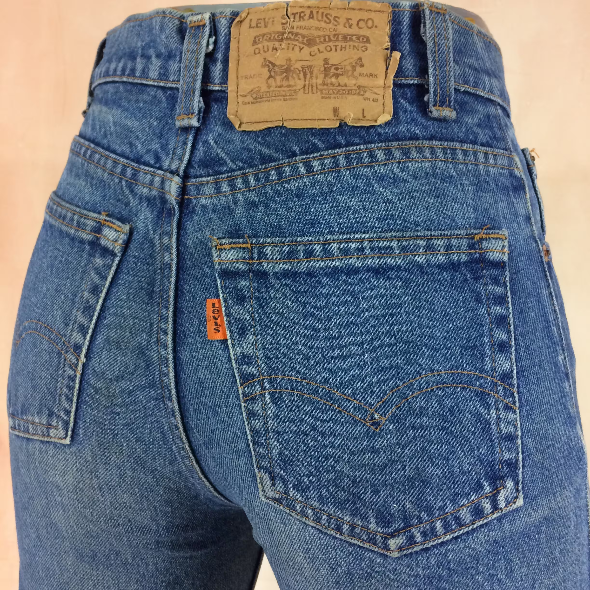 Size 26 Vintage Levis 801 Women's Button Fly Jeans W26 L33 High Waisted 80S Boyfriends Mom Tiny Small Waist Made in Usa