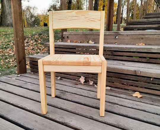 Child Chair Wood Kids Height Adjustable From 1, 5 Years Wooden Nursery Decor Toddler Minimalist Furniture