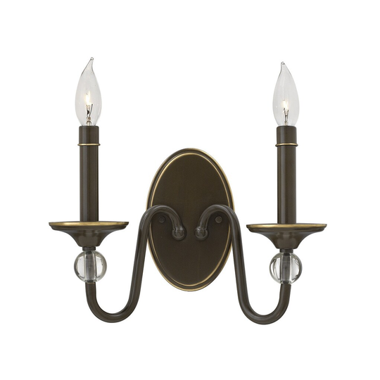 Hinkley Lighting 2 Light Double Wall Sconce from the Eleanor