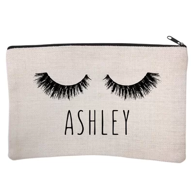 Personalized Eyelash Cosmetic and Makeup Bag