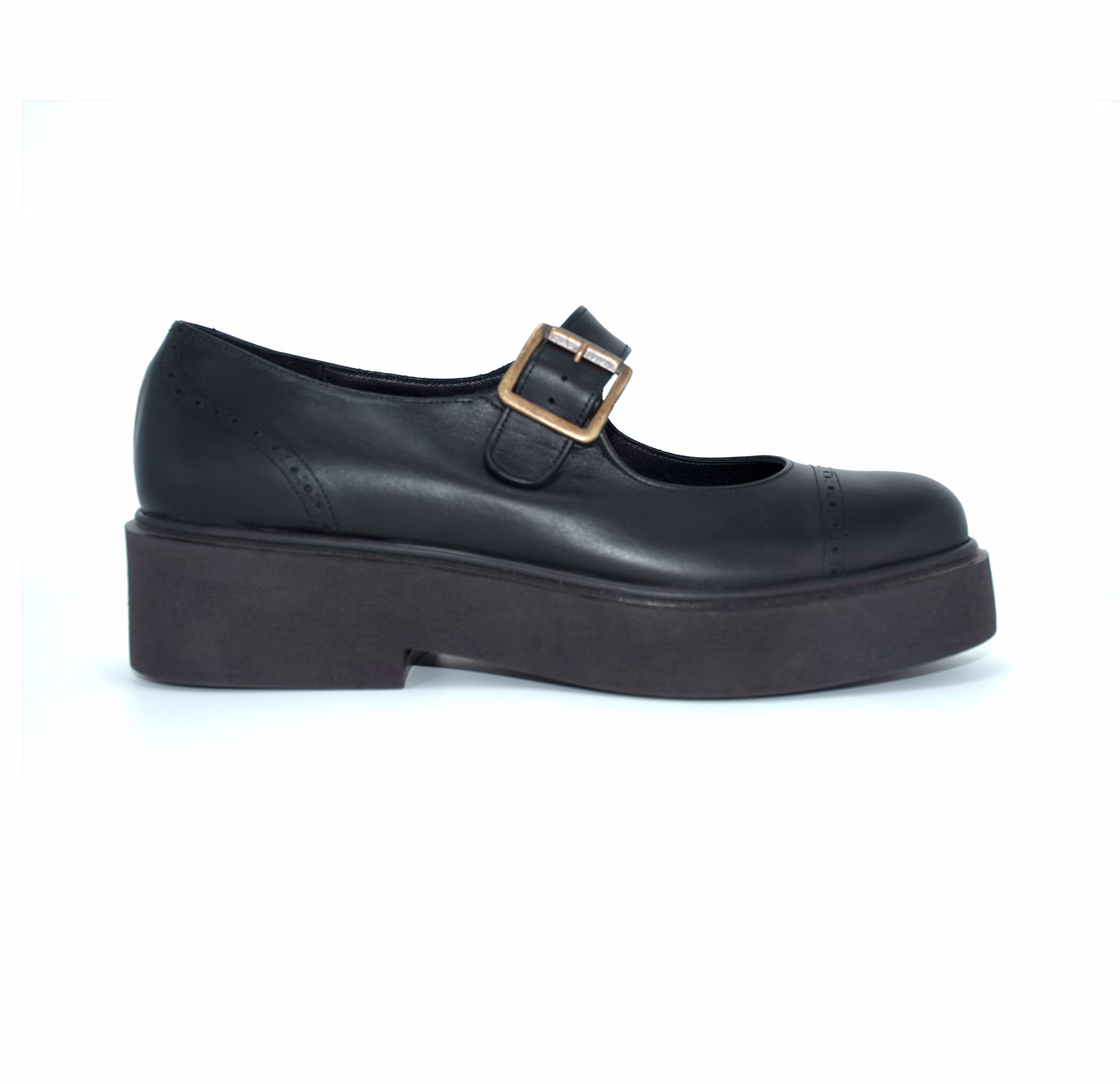 Black Leather Mary Janes Shoes, Platform Heels, Mary Heels, 70S Shoes, Chunky Heel, Rubber Soles, Goth Shoes, Vintage Shoes