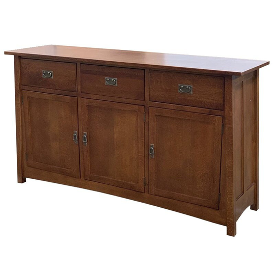Mission 3 Door & Drawer Sideboard - 70" Available in 2 Stains