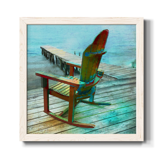 Color Tint Dock-Premium Framed Canvas - Ready to Hang