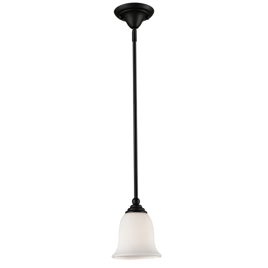 Lagoon Matte Black 1-light Mini Pendant