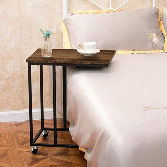 C-Shaped End Table Side Table