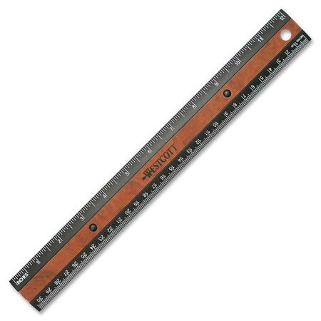 WholesaleRulers & Tape Measures: Discounts on Westcott Faux Burled Wood Ruler ACM14077