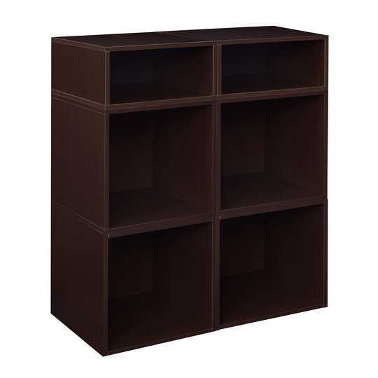 Noble Connect Storage Set- 4 Full Cubes/2 Half Cubes- Truffle