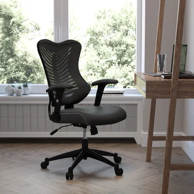High Back Designer Executive Swivel Ergonomic Office Chair with Adjustable Arms