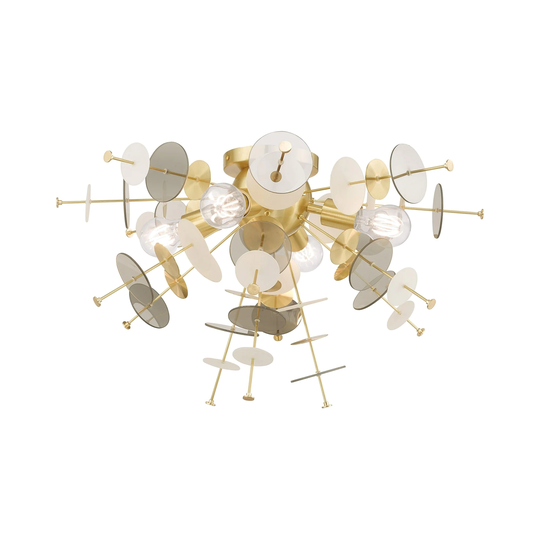 Livex Lighting Circulo 4-Light Ceiling Mount - 24"Dia. x 13.63"H - 24"Dia. x 13.63"H