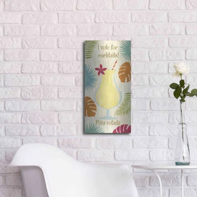 Bay Isle Home™ ''Exotic Breeze XV'' By Veronique Charron, Metal Wall Art, 24"X48"