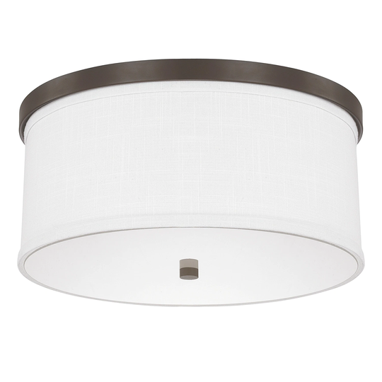 Midtown 3-light Burnished Bronze Flush Mount - Burnished Bronze