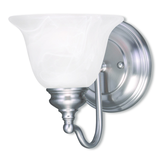 Livex Lighting Essex One-light Brushed Nickel Steel Bath Light