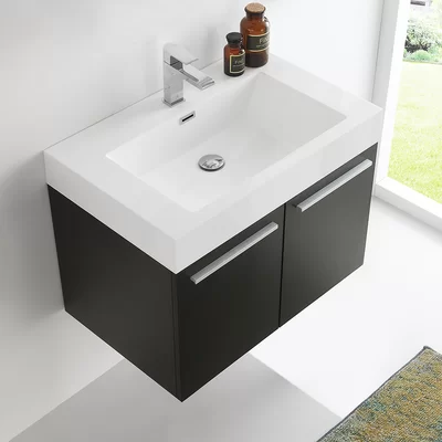Vista 30" Wall-Mounted Single Bathroom Vanity Set