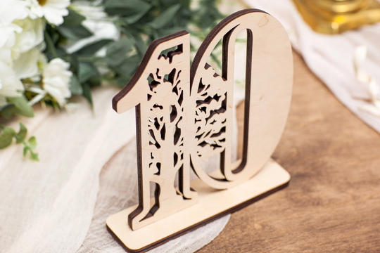 Wedding Table Numbers Elegant Wooden Sing Rustic Wen Decor Place Cards Accessories