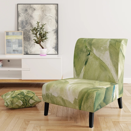 Designart 'Tropical Canopy II Green' Upholstered Traditional Accent Chair