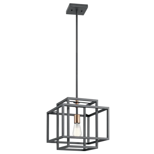 Kichler Lighting Taubert Collection 1-light Black Pendant