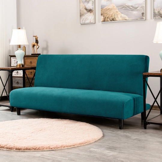 Subrtex Stretch Armless Sofa Cover Washable Sofa Bed Slipcover