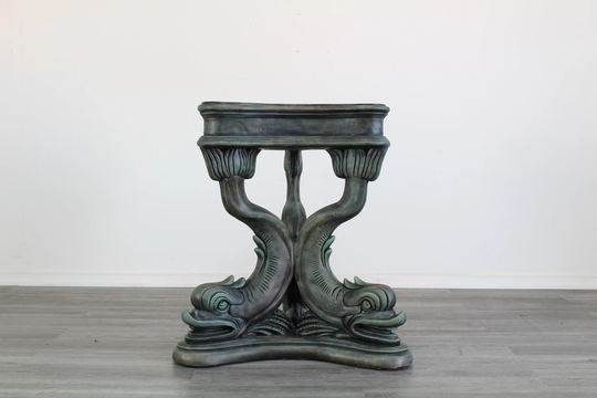 Vintage Terracotta Koi Fish Table Base