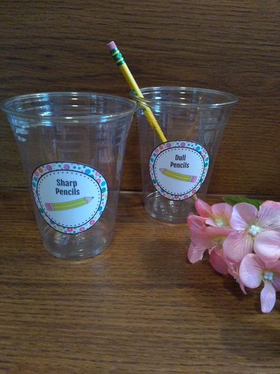 Sharp & Dull Pencil Cups - Storage Sharpen Cup Classroom Decor Management Tool Pencils