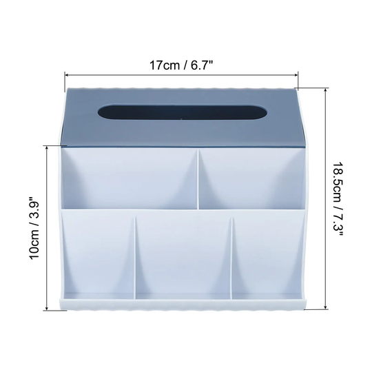 Desk Organizer Holder, Plastic Multifunctional Desktop Storage Box