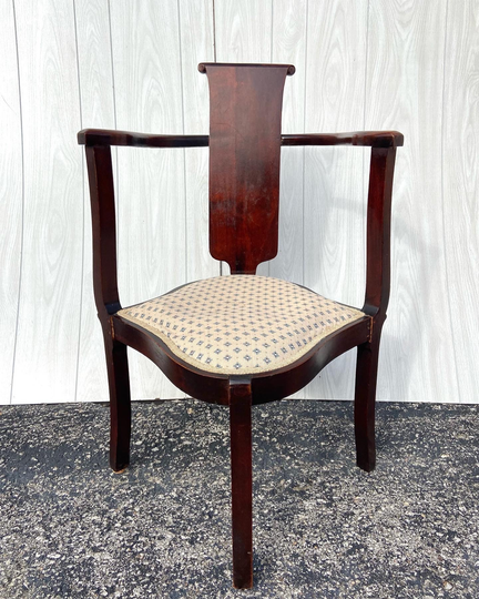 Rare Unique Antique Corner Chair