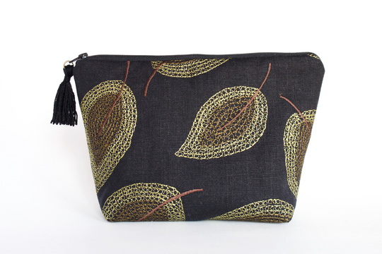 Canvas Makeup Bag, Large Pencil Case, Essential Oils Gift For Woman, Travel Cosmetic Wife
