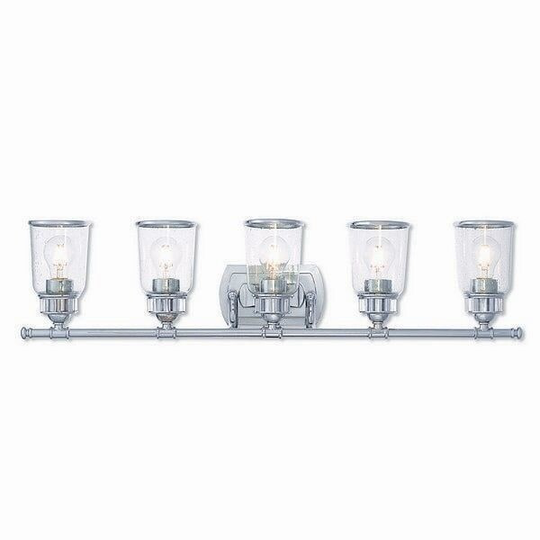 Livex Lighting 10515-05 Lawrenceville 5 light Polished Chrome Vanity Light