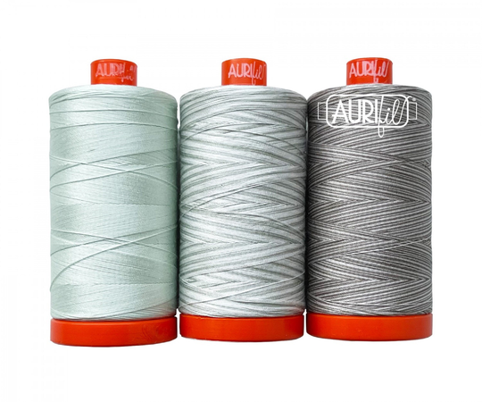 Aurifil 2022 Color Builder 50Wt 3Pc Set January Frangipani # Ac50Cp3-013 - Quilting Thread Sewing Crafting