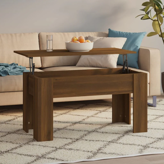 vidaXL Coffee Table Engineered Wood Accent Side Sofa Tea Table Multi Colors - 39.8" x 19.3" x 20.5"