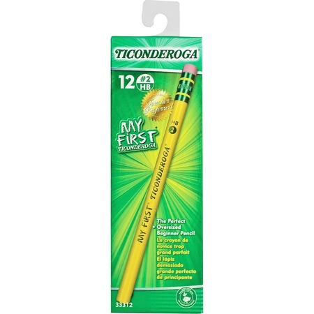 Wholesale Wood Pencils: Discounts on Ticonderoga My First Pencil with Eraser DIX33312