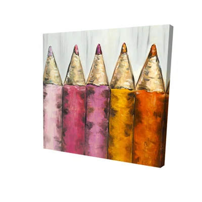 Colouring Pencils - 08X08 Print On Canvas