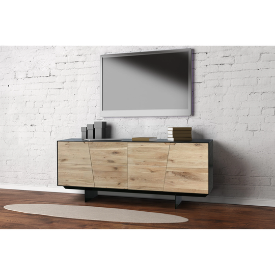 Macari Inga Solid Oak Contemporary Sideboard