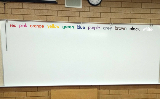 Color Names, Color Stairs, Learn Colors, Kindergarten Red Pink Orange Yellow Green Blue Purple Brown Black White Grey, Vinyl Decals