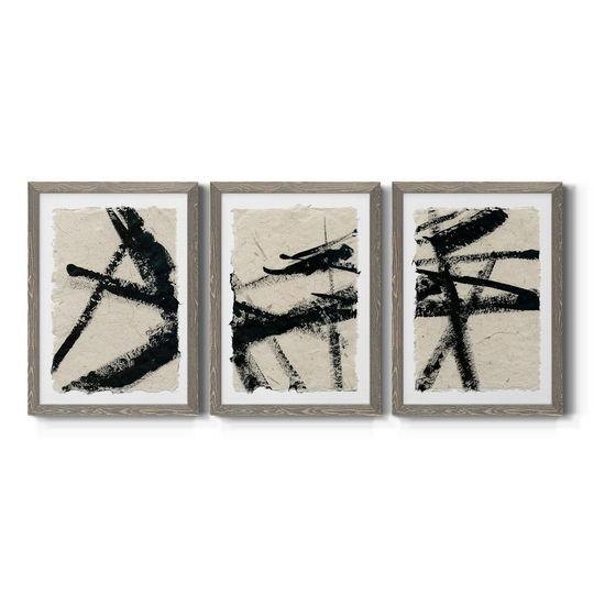 Lines Crossed I-Premium Framed Canvas - Ready to Hang - Multi-Color