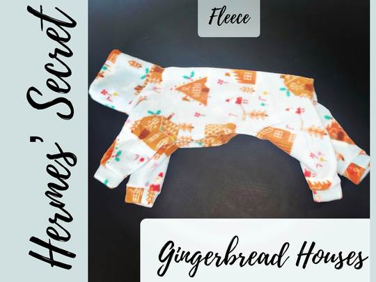 Hermes' Secret Gingerbread Houses Fleece Jammies