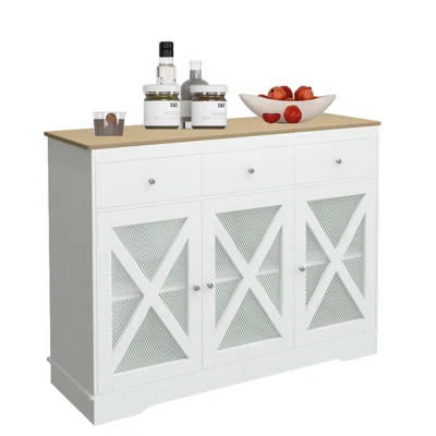 Jennice 47.2" Wide 3 Drawer Sideboard