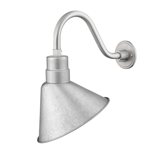 Millennium Lighting 12" Angle Shade with 15" Gooseneck in Multiple Finishes